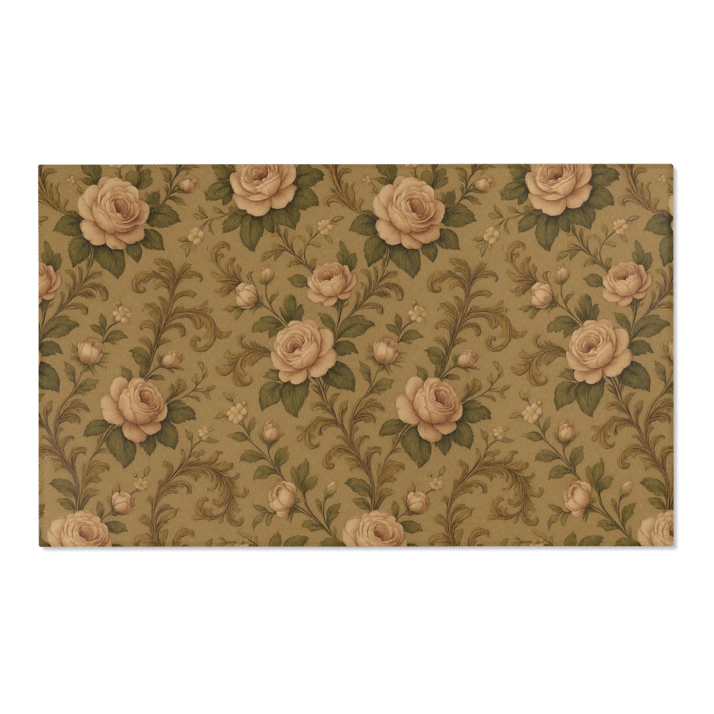 Vintage Floral Area Rugs, Elegant Home Decor, Living Room Accent, Boho Chic Rug, Gift for Housewarming, Decorative Floor Mat