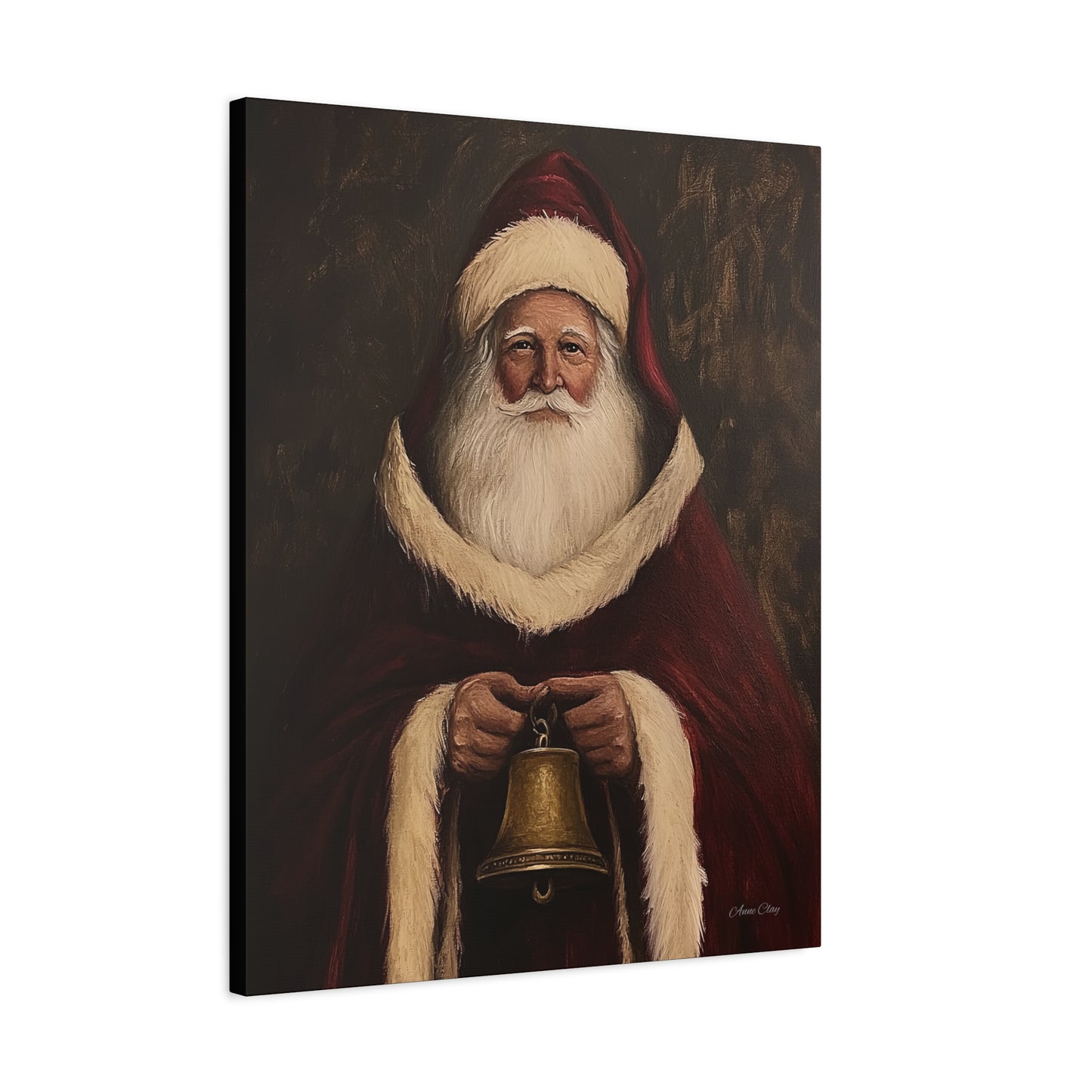 Santa Bell Matte Canvas, Stretched, 1.25"
