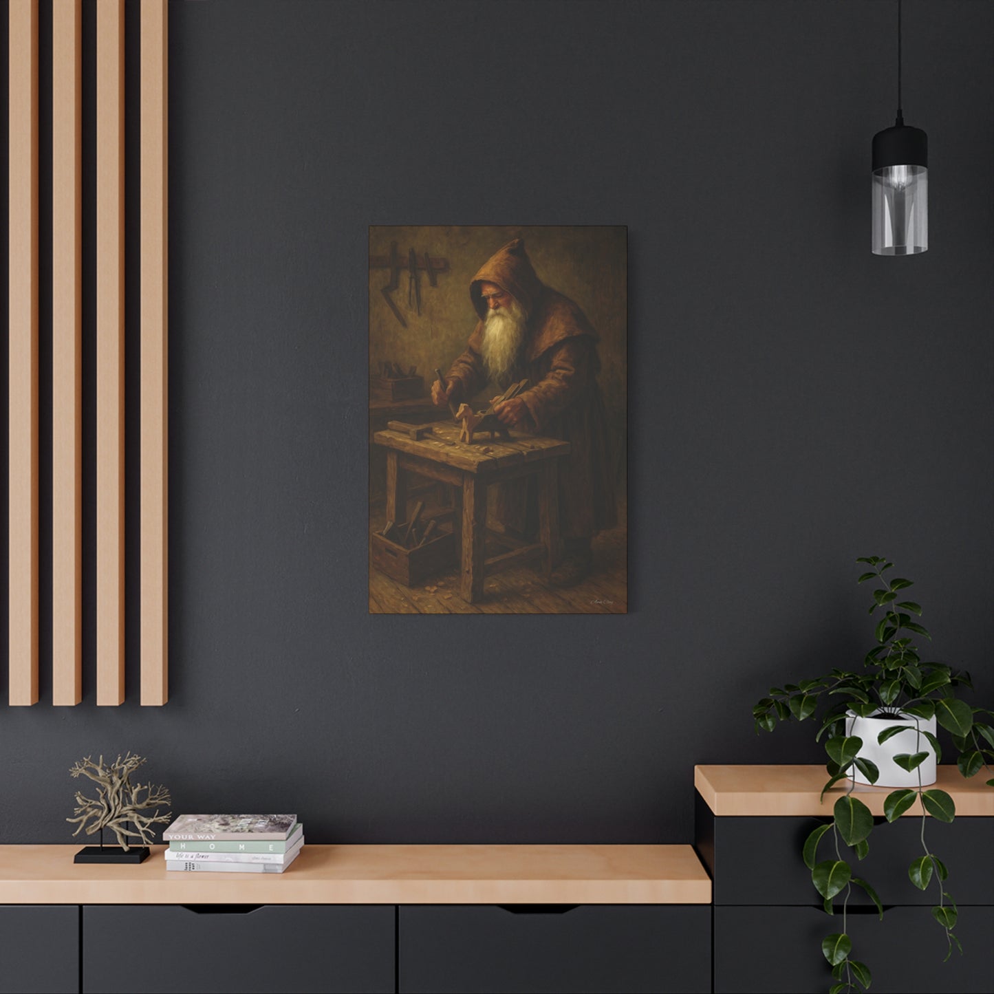 Craftsmanship Wall Art - Vintage Woodworker Canvas Print