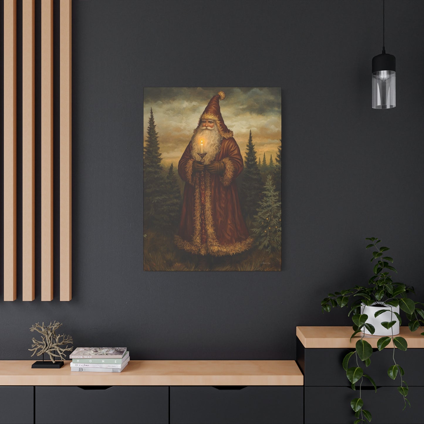 Dreamland Santa Matte Canvas, Stretched, 1.25"