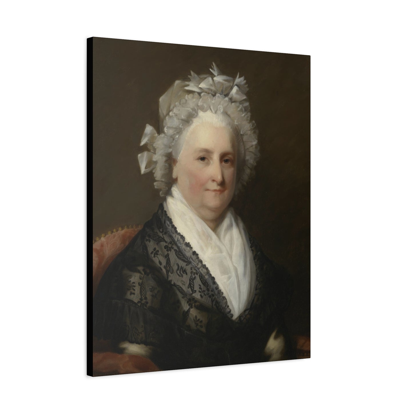 Martha Washington by Gilbert Stuart Classic Portrait Canvas Print - Elegant Home Décor Artwork