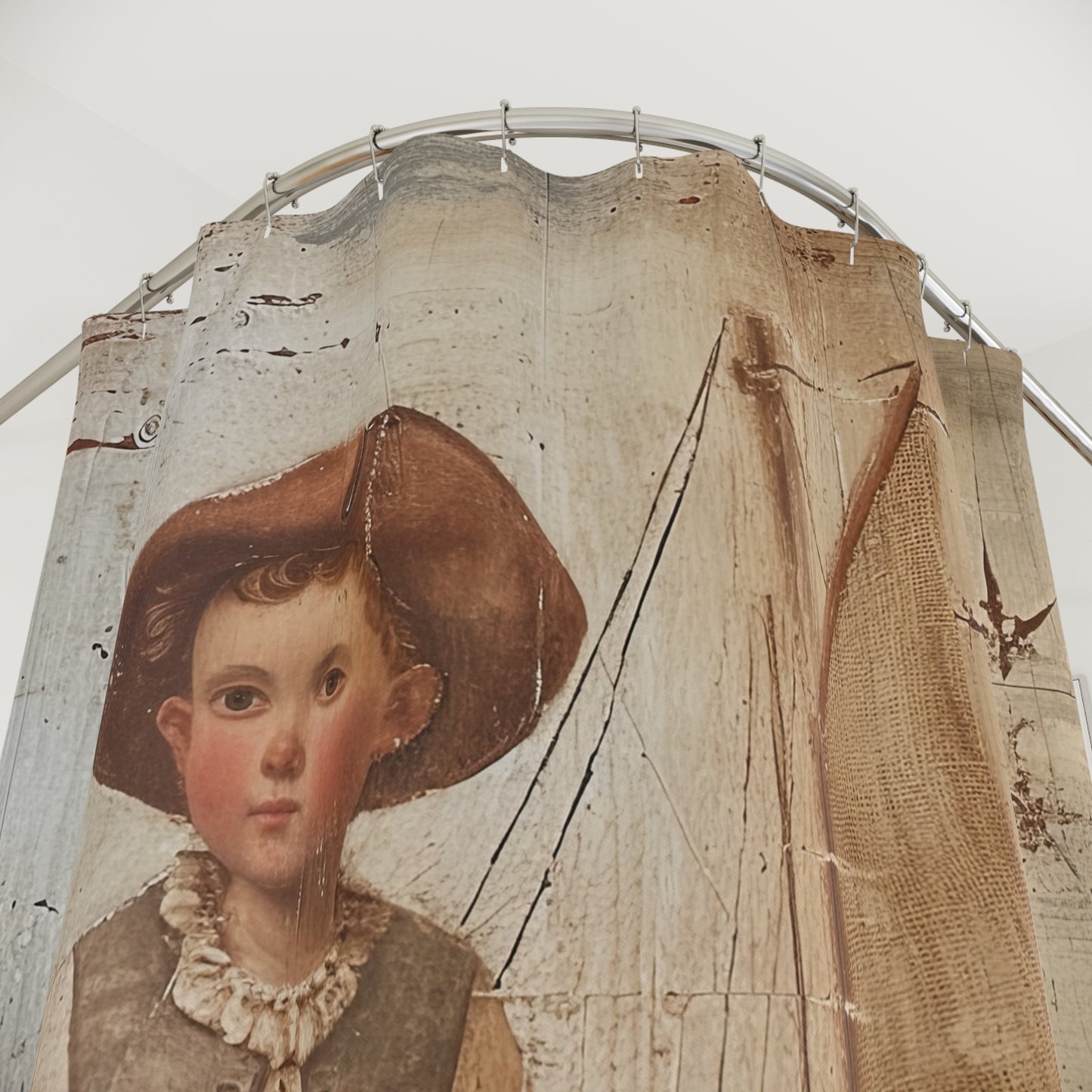 Prim Sailboy Shower Curtains