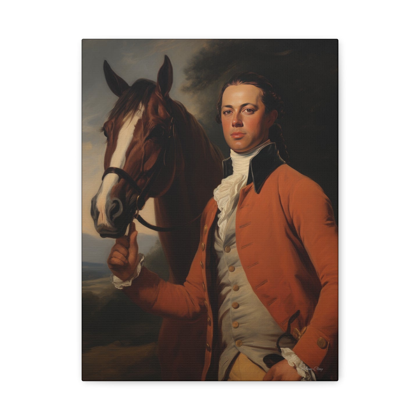 Richard and Lightening Matte Canvas, Stretched, 1.25"