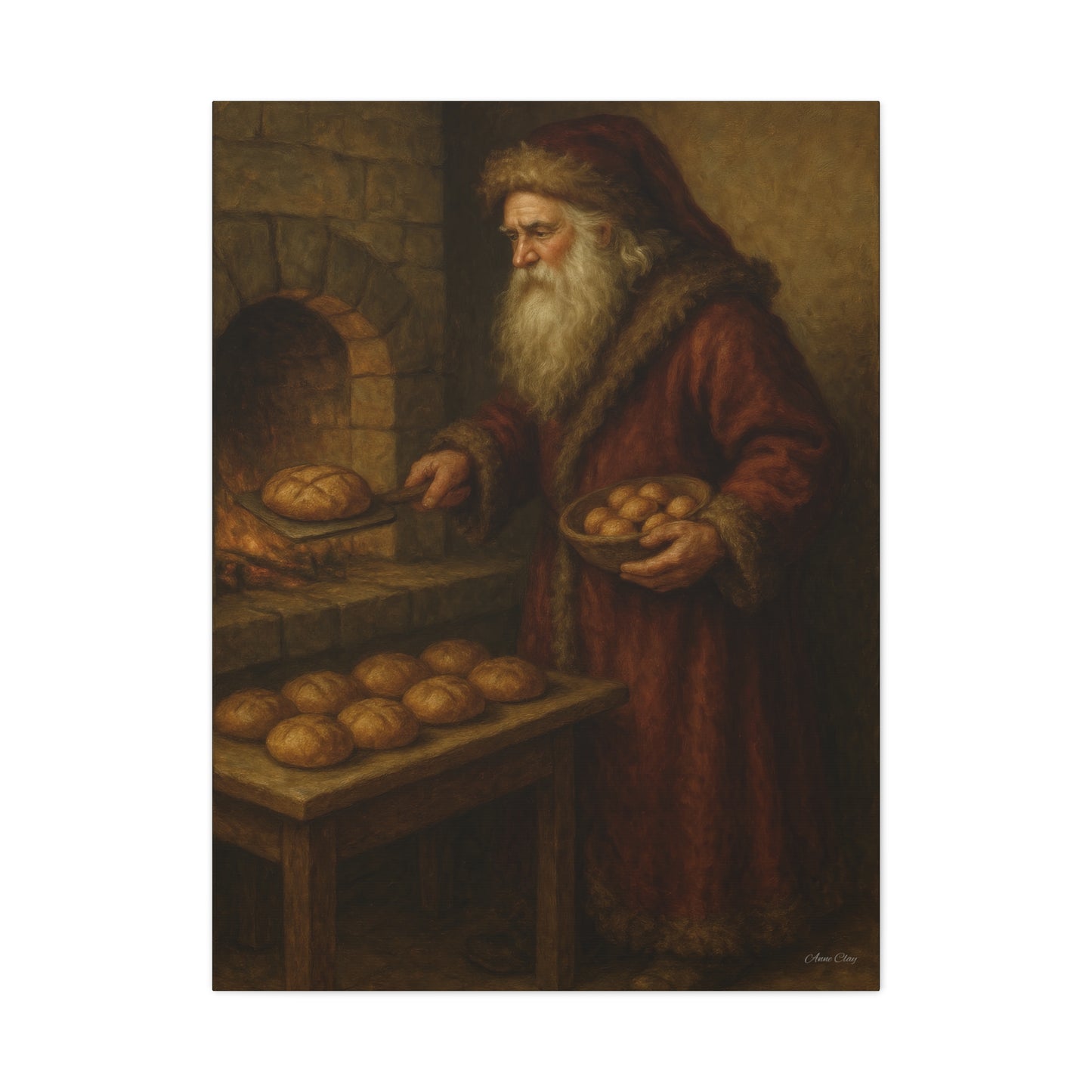 Christmas Santa Canvas Art