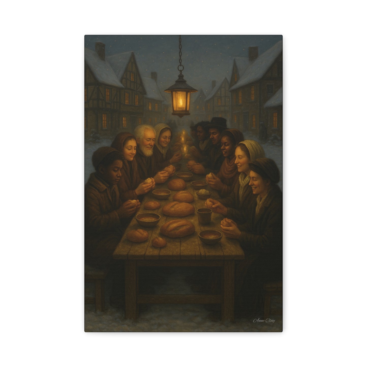 Endless Bounty Christmas Feast  Canvas Print