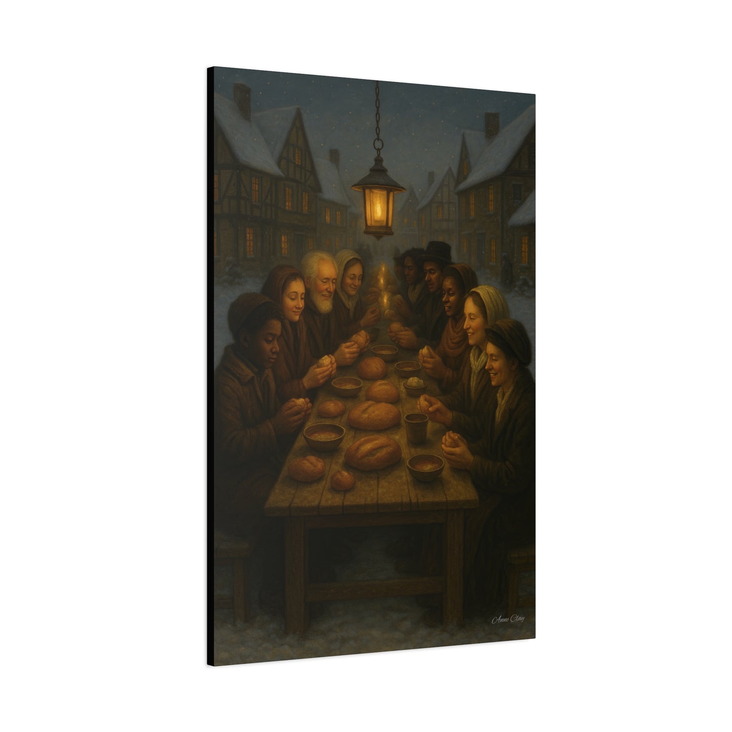 Endless Bounty Christmas Feast  Canvas Print