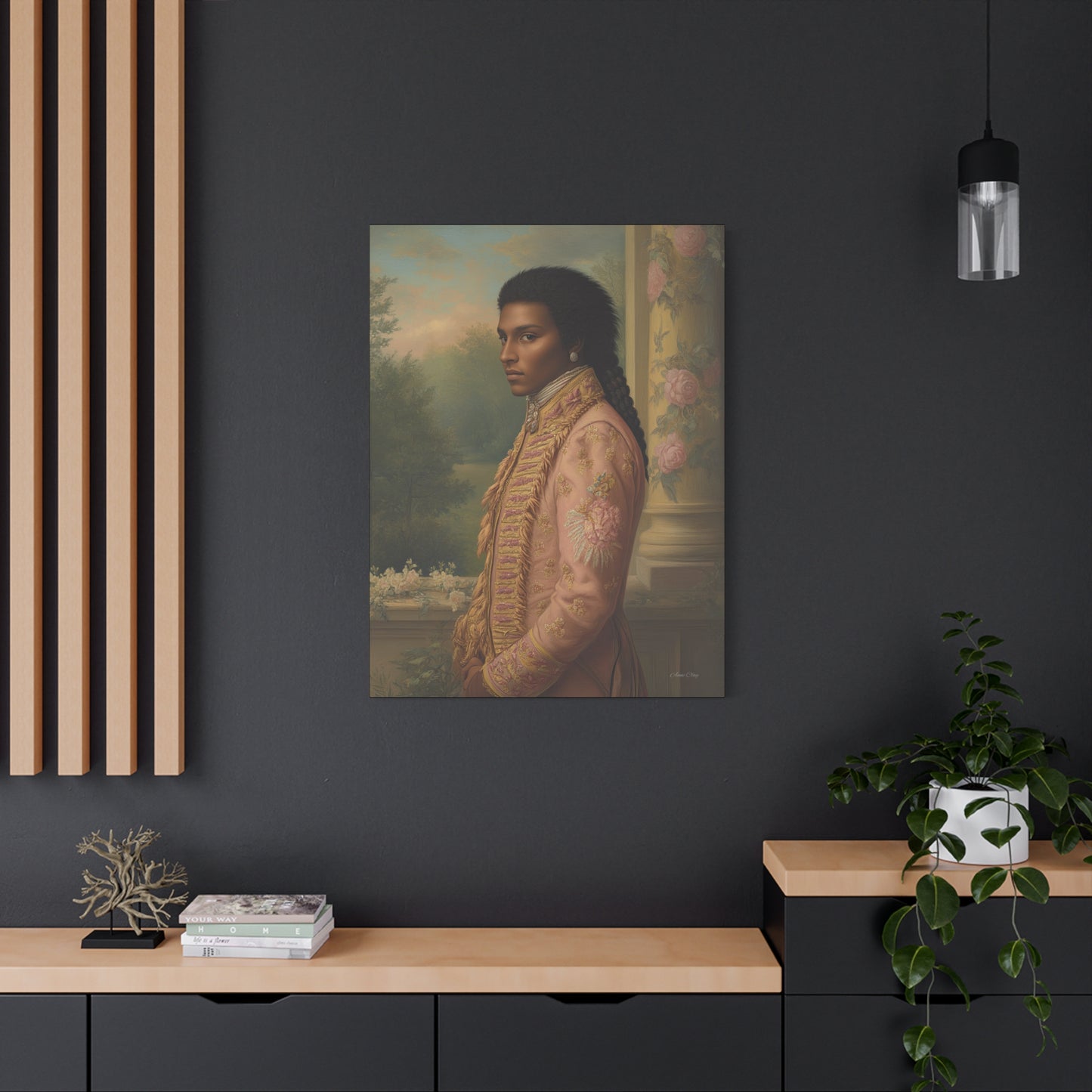 Elegant Historical Portrait Canvas Print, Vintage Art, Home Decor, Gallery Wall, Gift Idea, Framed Artwork