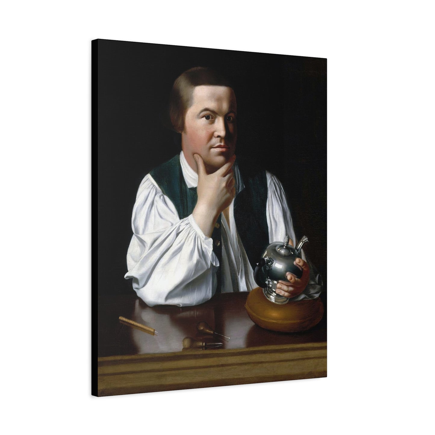 Paul Revere Historical Portrait Canvas Art - Vintage Decor for Home and Office
