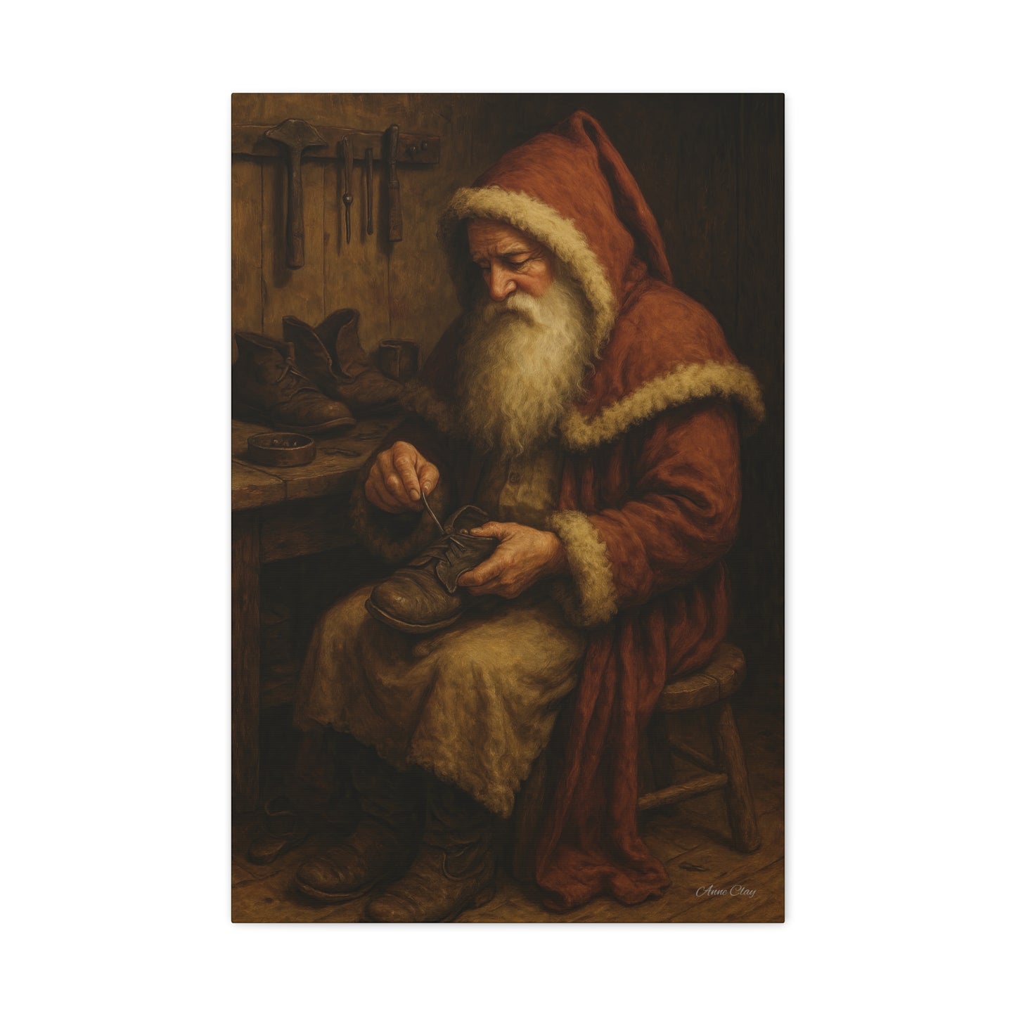 Santa's Workshop Canvas Art