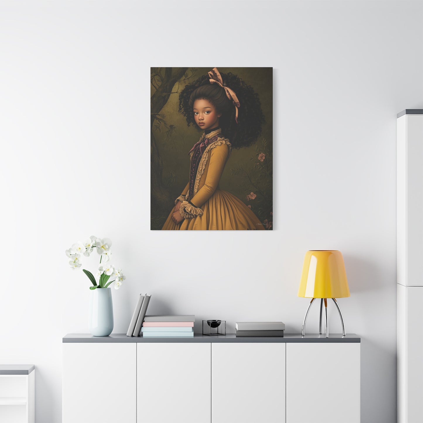 Elegant Stretched Canvas Art Print, Vintage Portrait, Home Decor, Wall Art, Gift for Art Lovers, Gallery Wall