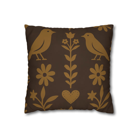 Bohemian Bird Print Pillowcase - Cozy Decorative Cushion Cover for Home, Gift for Bird Lovers, Farmhouse Decor, Hugging Pillow, Nature [...]