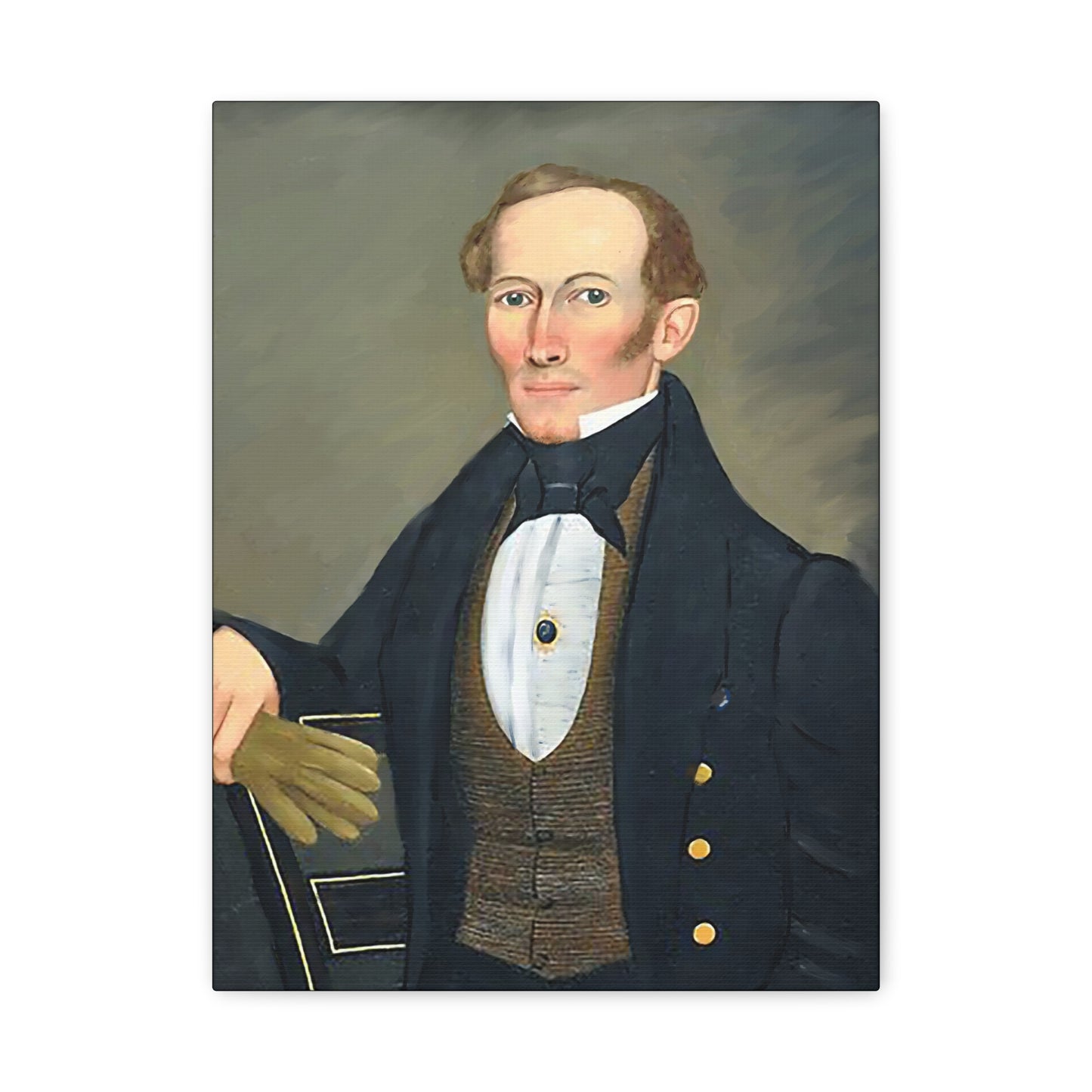 President Pearce Vintage Portrait Matte Canvas Wall Art - Classic Decor for Home