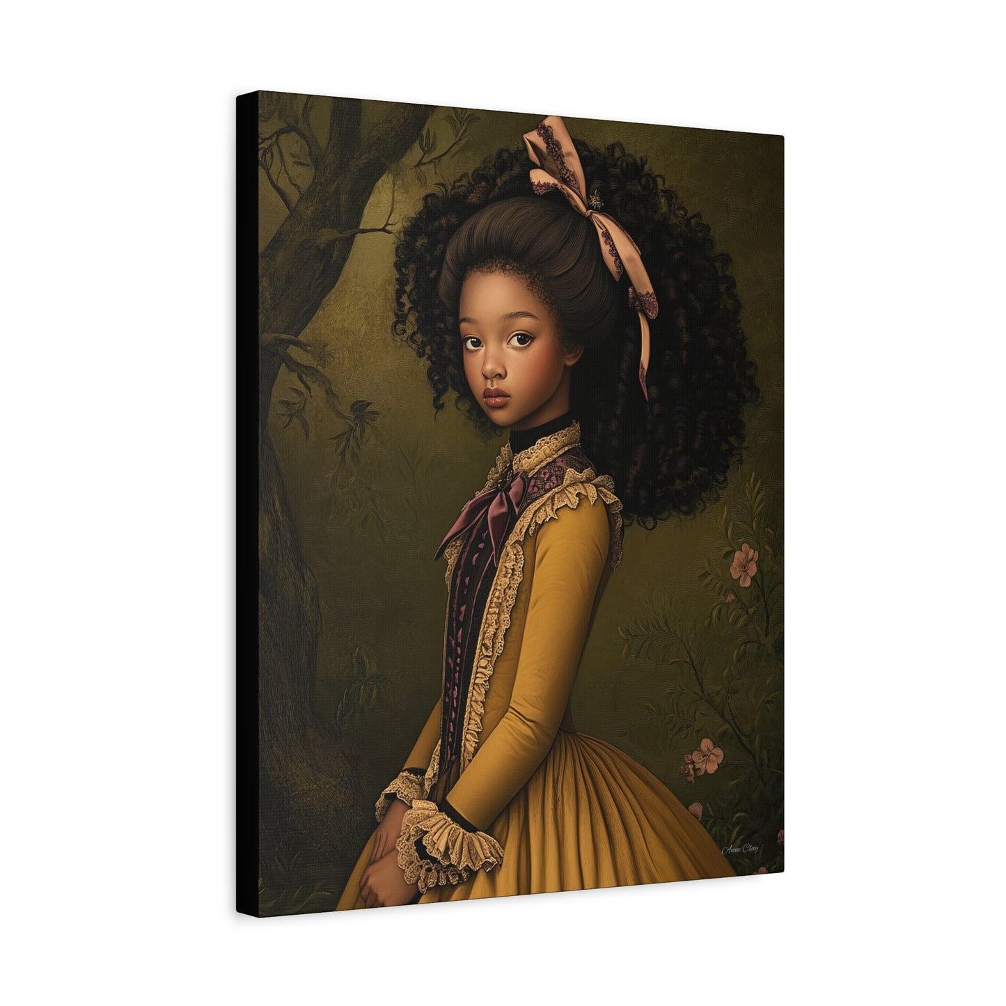 Elegant Stretched Canvas Art Print, Vintage Portrait, Home Decor, Wall Art, Gift for Art Lovers, Gallery Wall