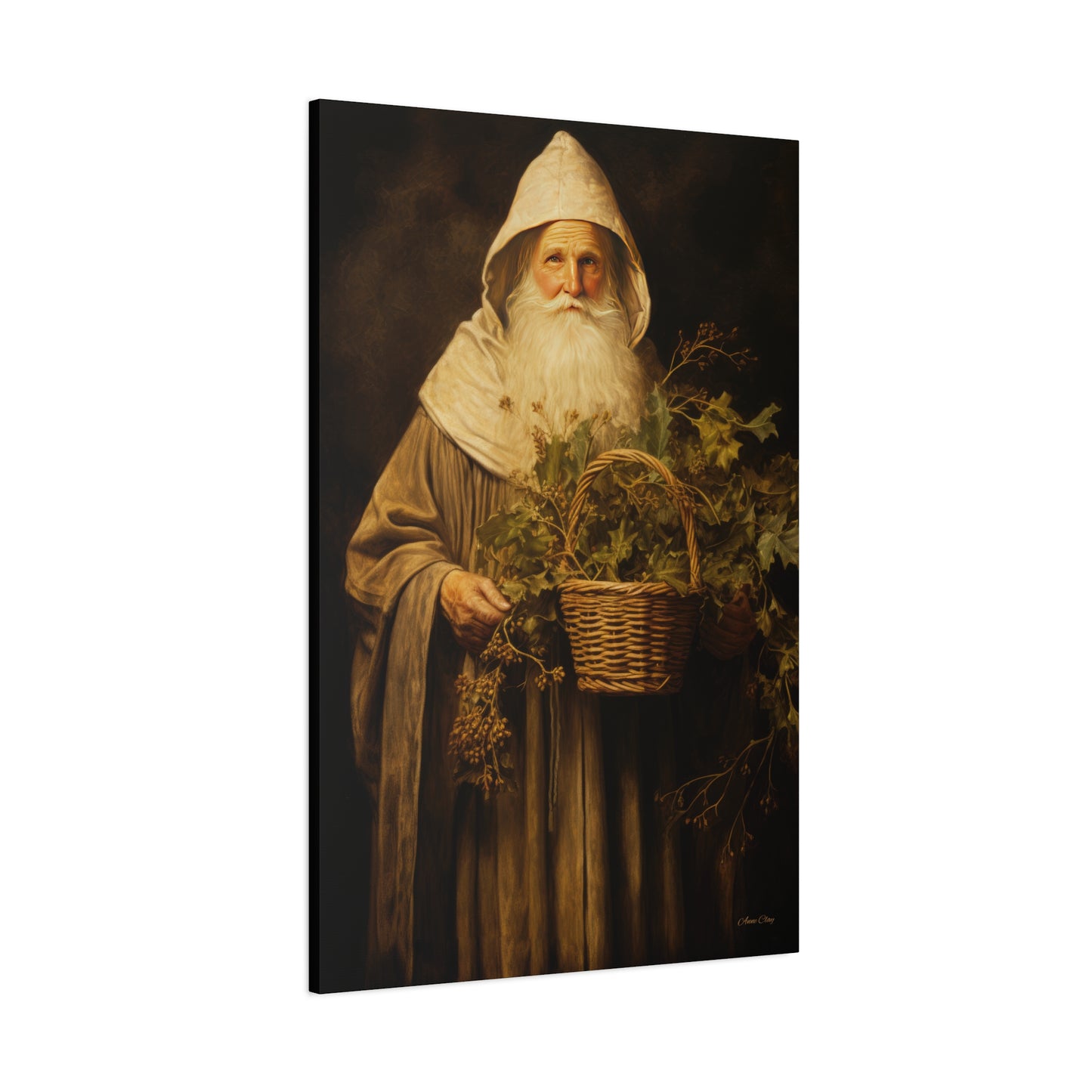 Gentle Santa Matte Canvas, Stretched, 1.25"