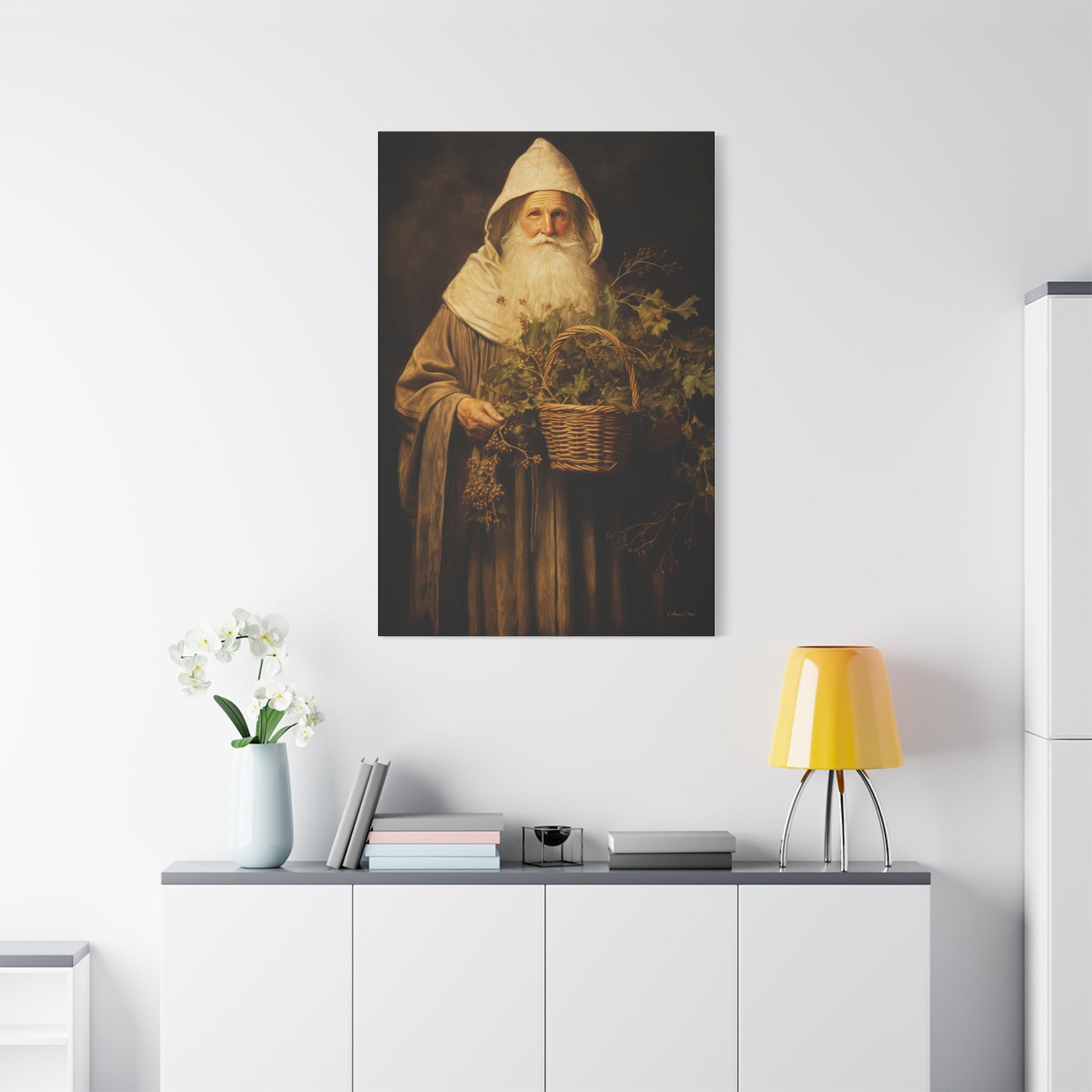 Gentle Santa Matte Canvas, Stretched, 1.25"