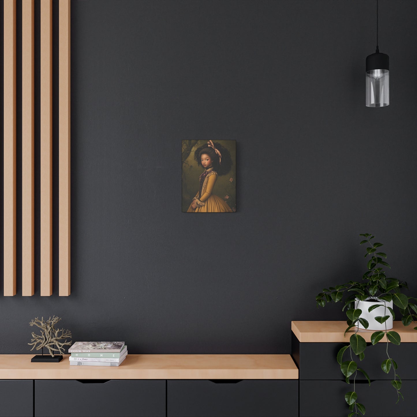 Elegant Stretched Canvas Art Print, Vintage Portrait, Home Decor, Wall Art, Gift for Art Lovers, Gallery Wall