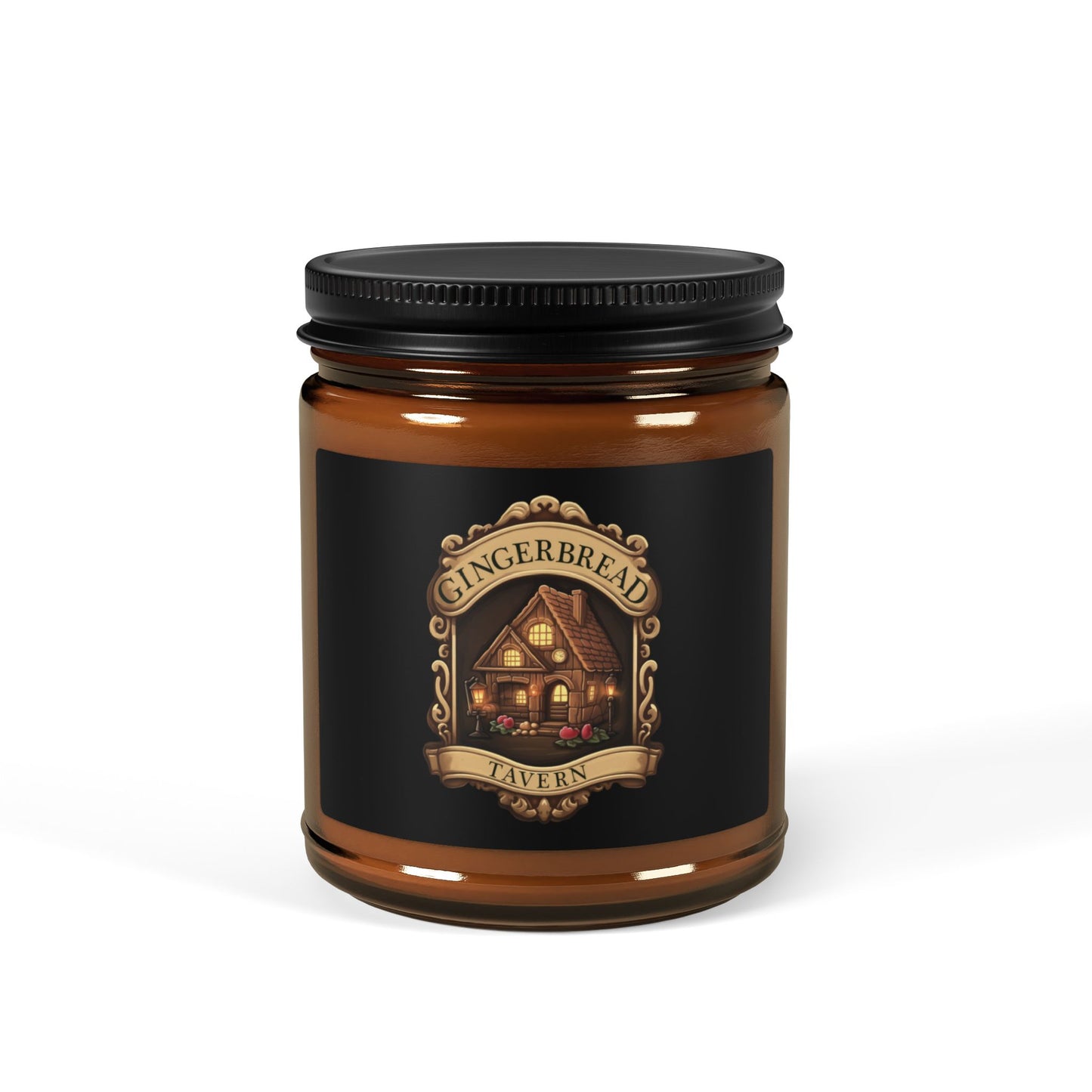 Gingerbread House Scented Soy Candle - Cozy Holiday Ambiance