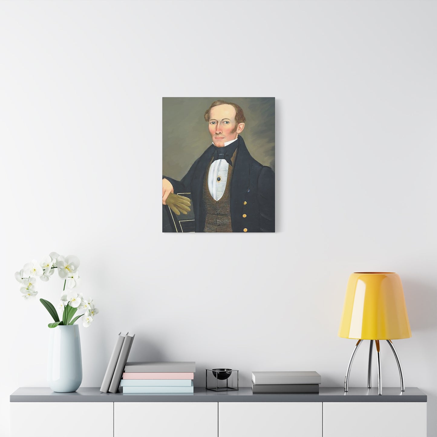 President Pearce Vintage Portrait Matte Canvas Wall Art - Classic Decor for Home