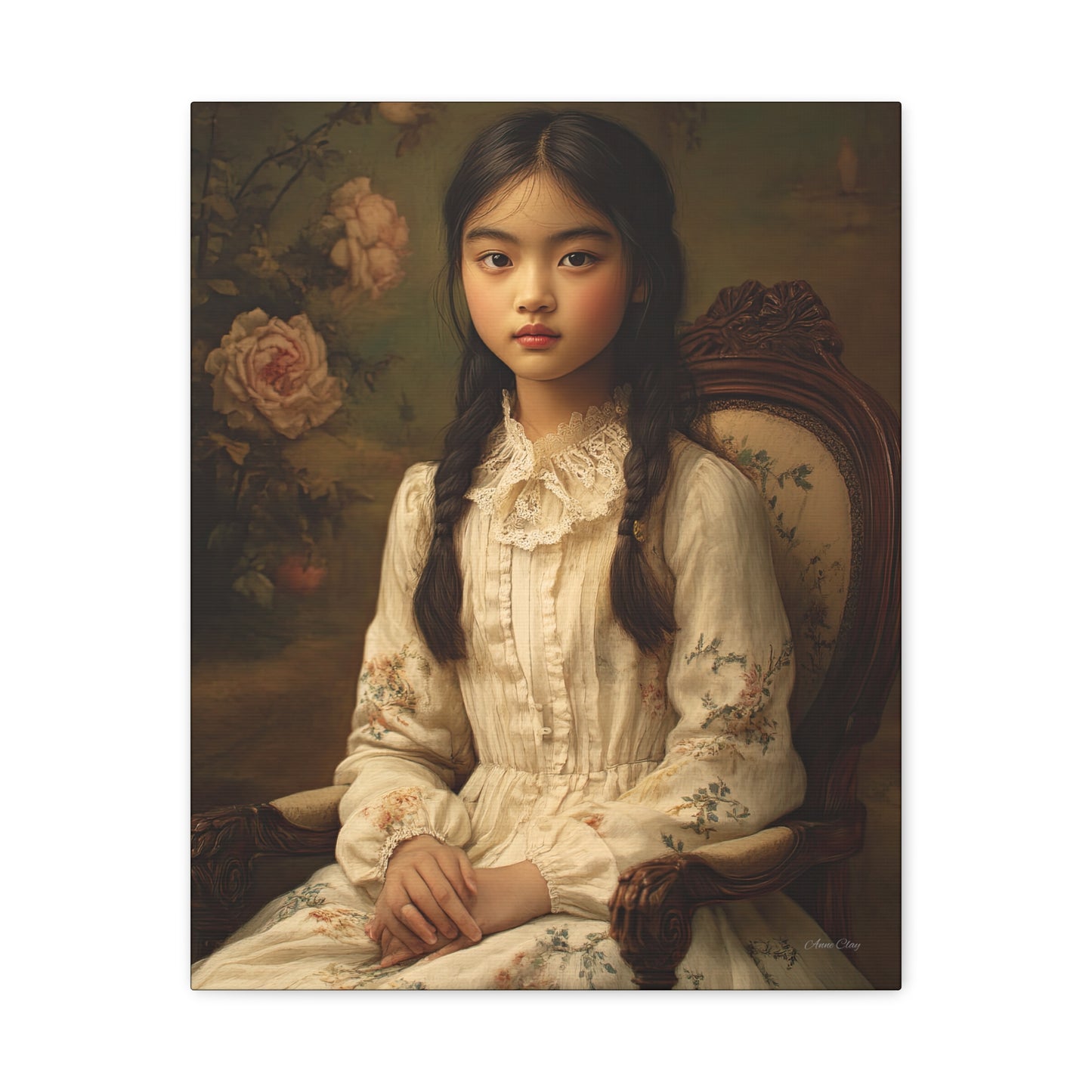 Elegant Portrait Canvas Wall Art, Vintage Home Decor, Gift for Art Lovers, Unique Wall Decor, Romantic Room Decoration, Gallery [...]