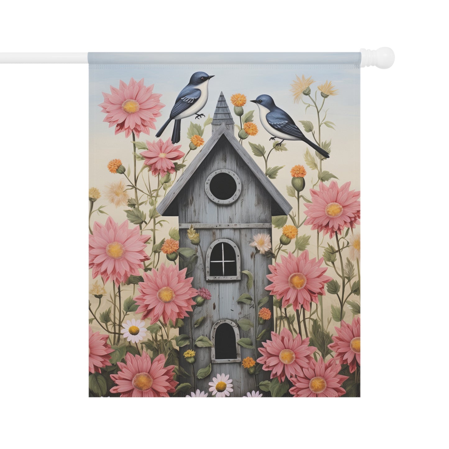 Blue Birds Garden & House Banner
