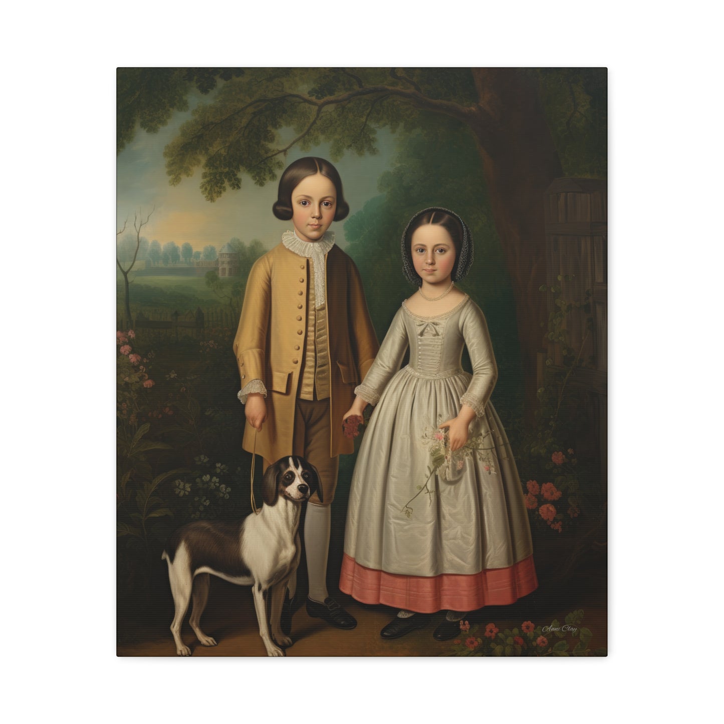 Ben and Cloe Matte Canvas, Stretched, 1.25"