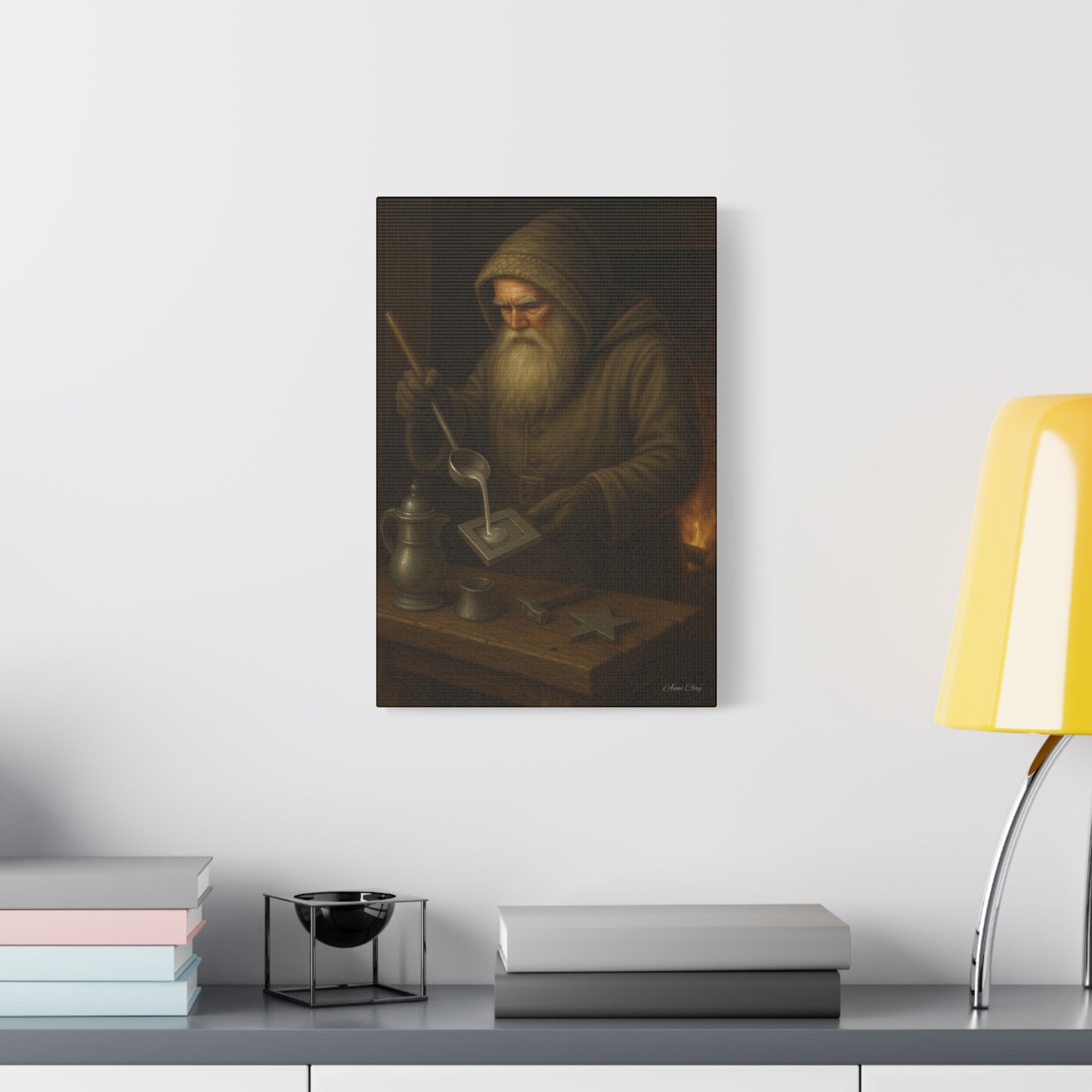 Artistic Matte Canvas Print - Mystic Blacksmith Design