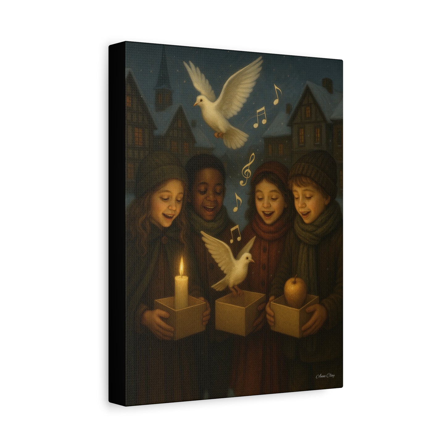 Spirit of Christmas, Share the Sound of Peace Holiday Cheer Canvas Art