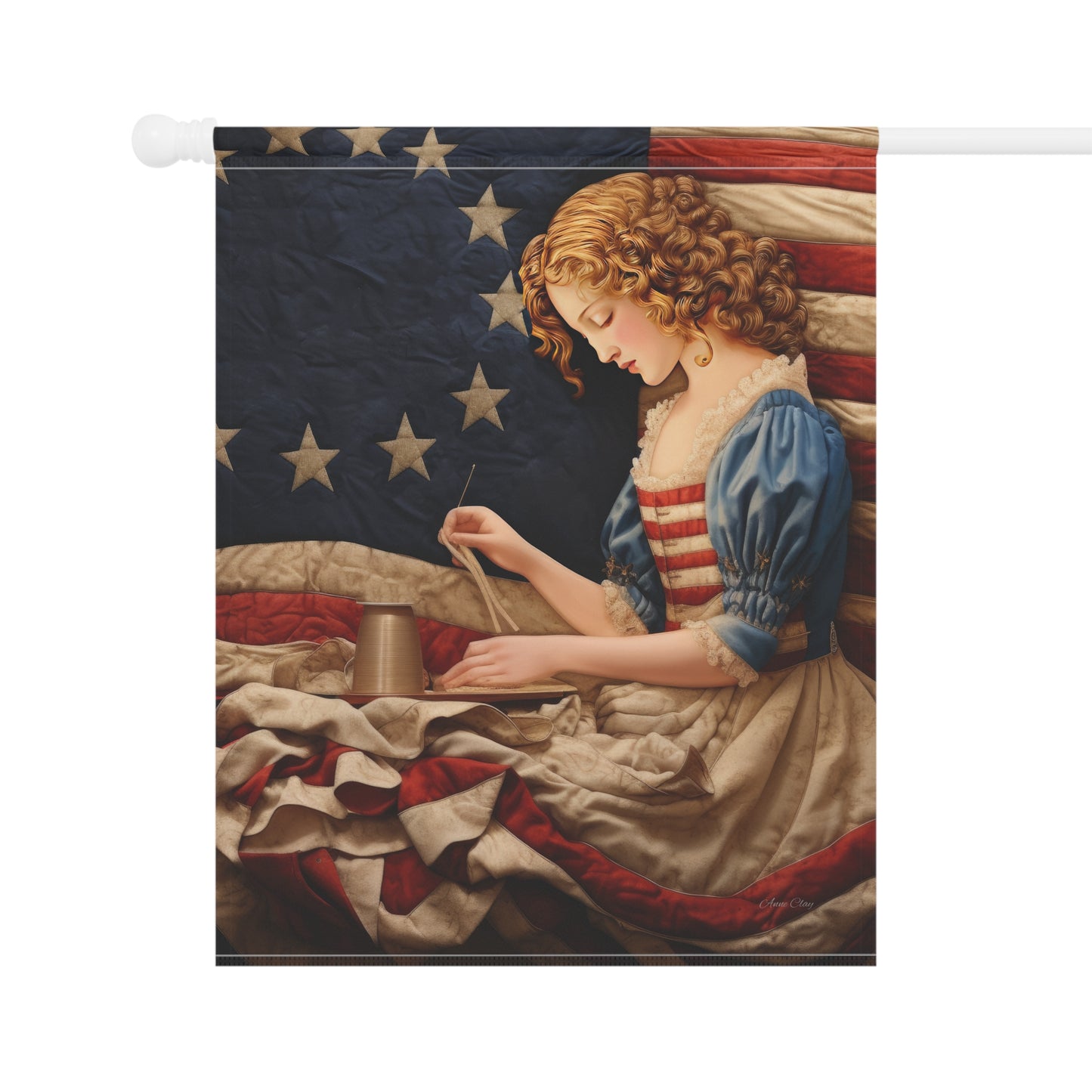 Needle Stitch Betsy Garden & House Banner