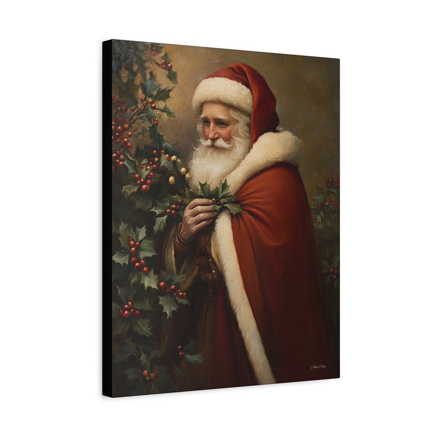 Secret Santa Matte Canvas, Stretched, 1.25"