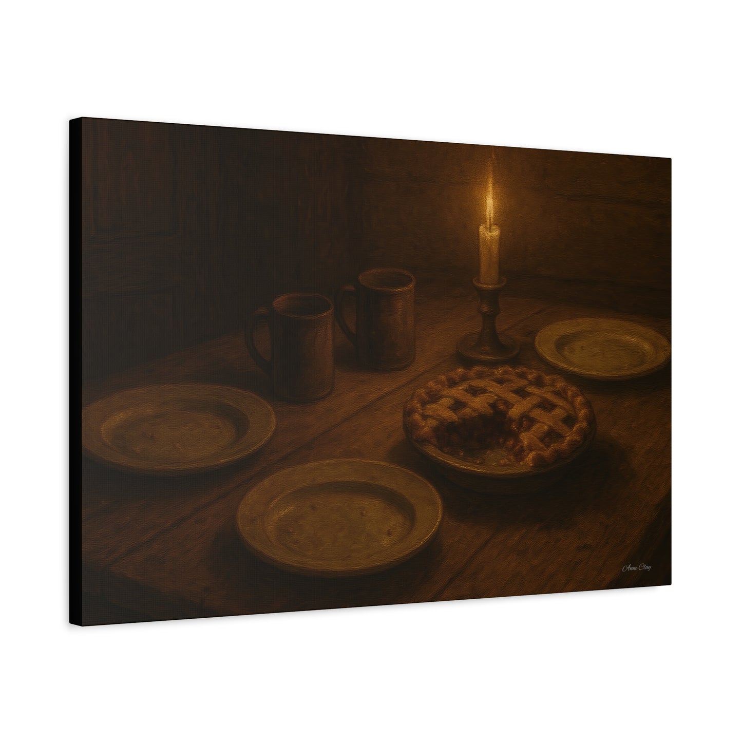 Warm Atmosphere Canvas Art for Home Decor, Cozy Wall Art, Kitchen Wall Decor, Rustic Photography, Gift for Homeowners