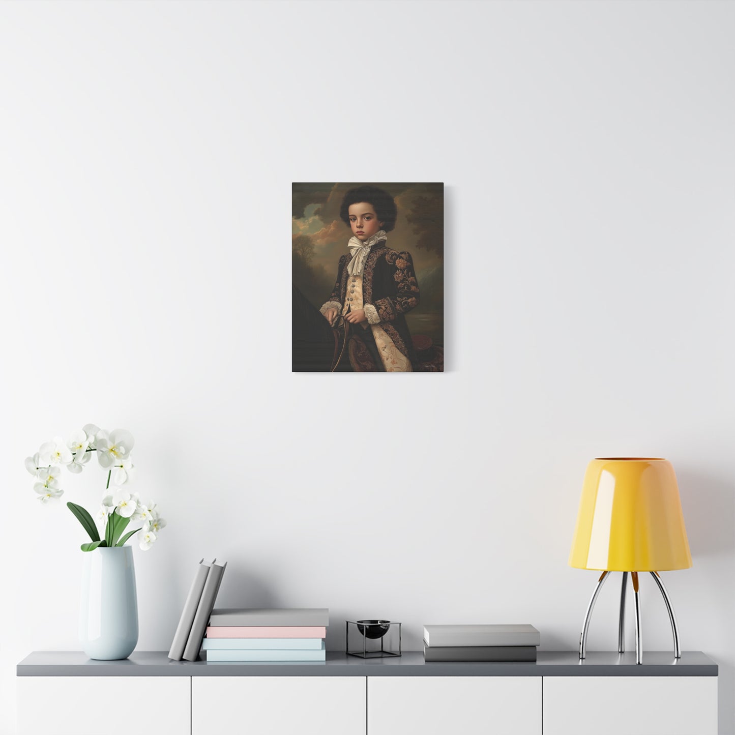 Vintage Portrait Canvas Print, Wall Art, Home Decor, Gift for Art Lovers, Classic Decor, Renaissance Style Artwork
