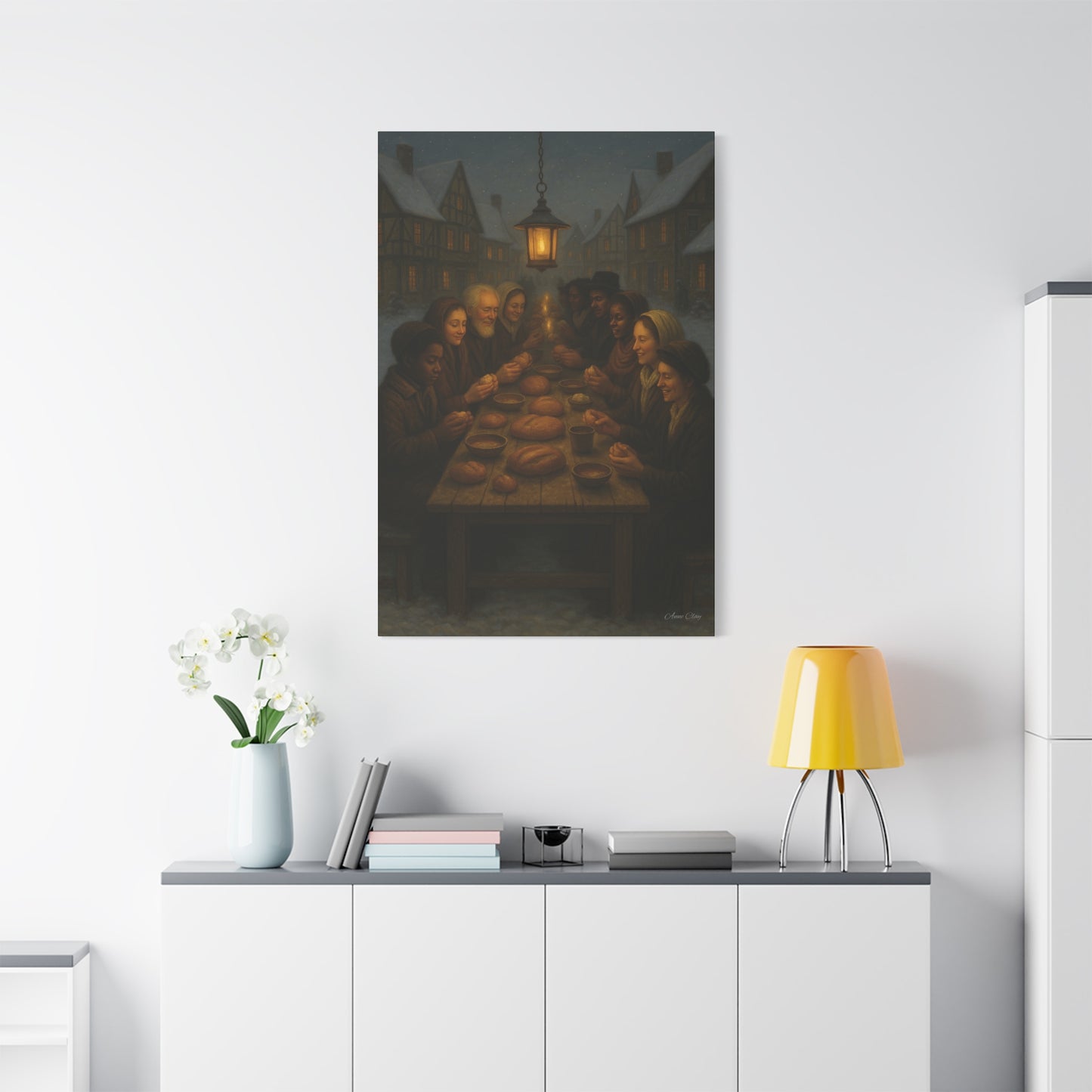 Endless Bounty Christmas Feast  Canvas Print