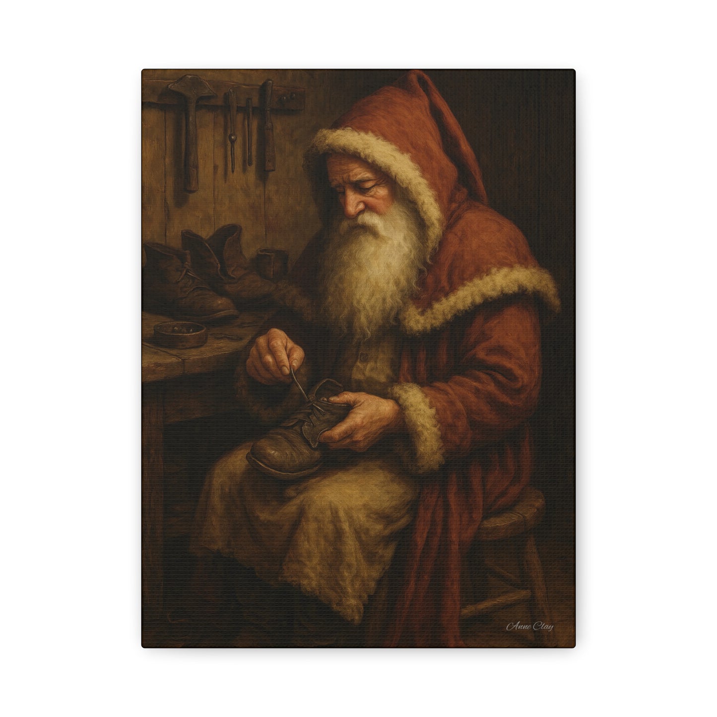 Santa's Workshop Canvas Art