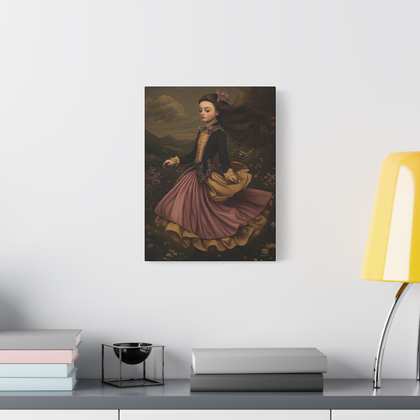 Stretched Canvas Wall Art - Ethereal Dancing Girl, Vintage Home Decor, Whimsical Art for Living Room, Unique Gift for Her, Enchanting [...]
