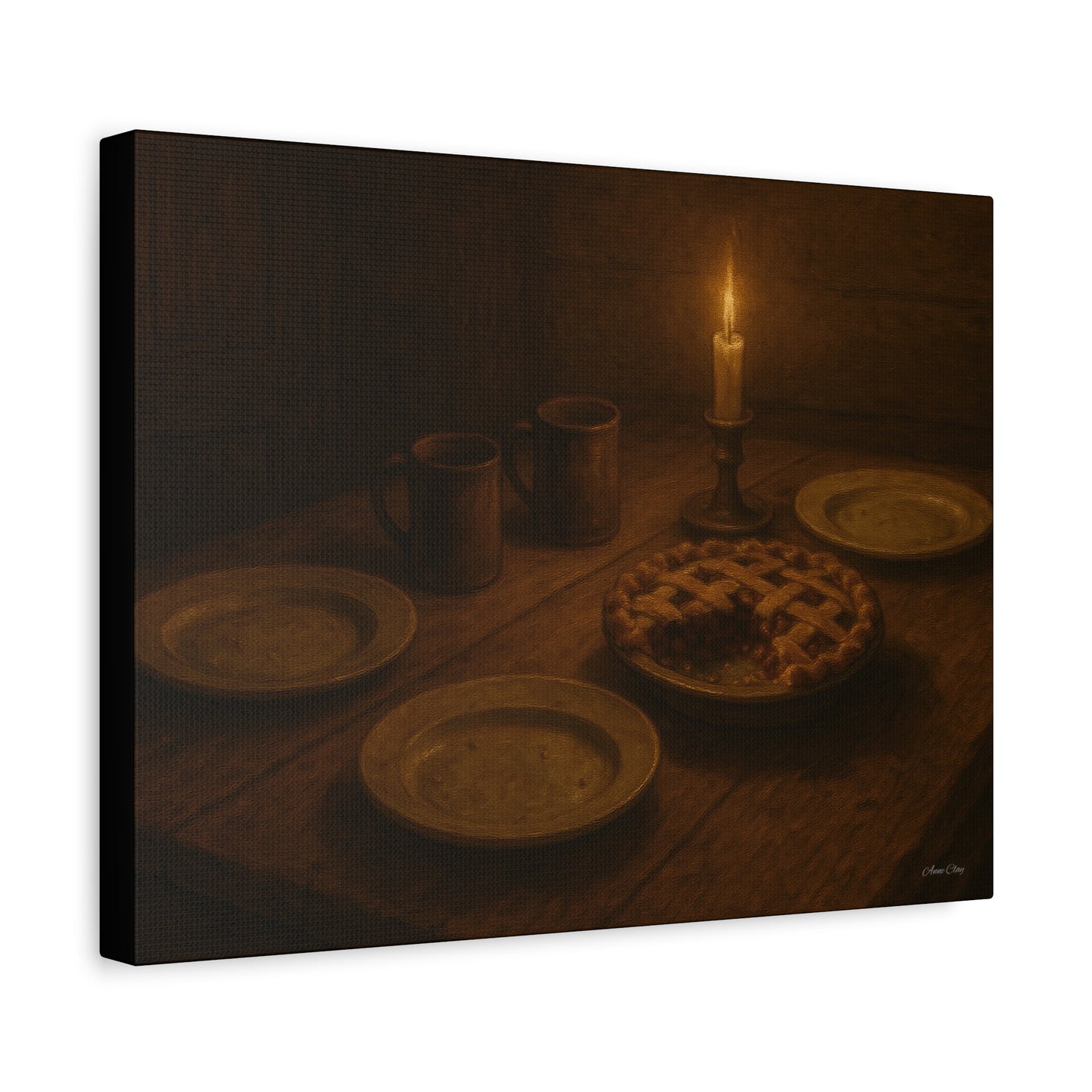 Warm Atmosphere Canvas Art for Home Decor, Cozy Wall Art, Kitchen Wall Decor, Rustic Photography, Gift for Homeowners
