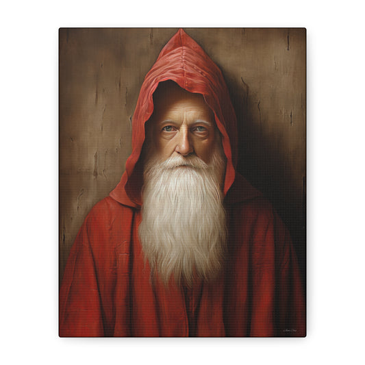 Mysterious Santa Matte Canvas, Stretched, 1.25"