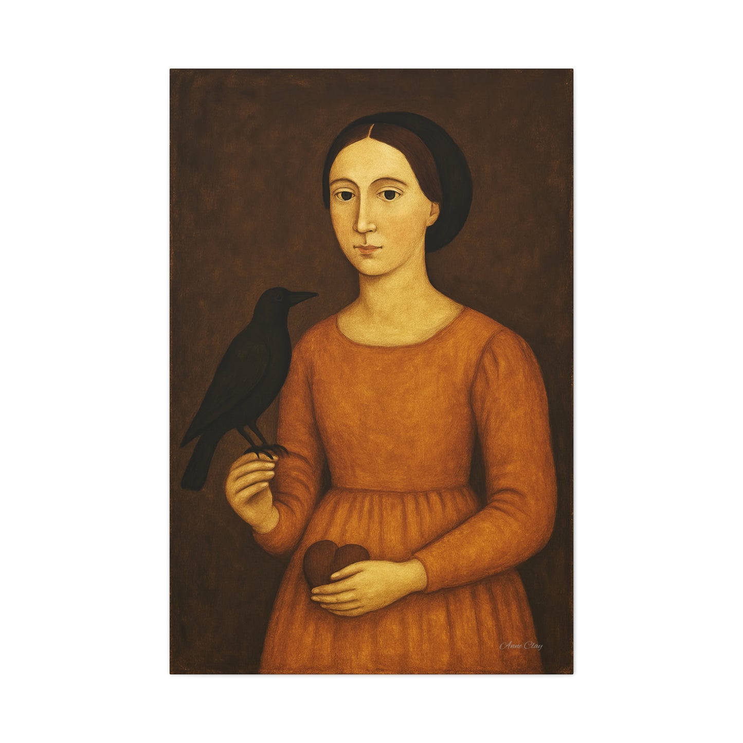 Art Canvas Print, Bird Portrait, Home Decor, Gift for Art Lovers, Wall Art, Vintage Style