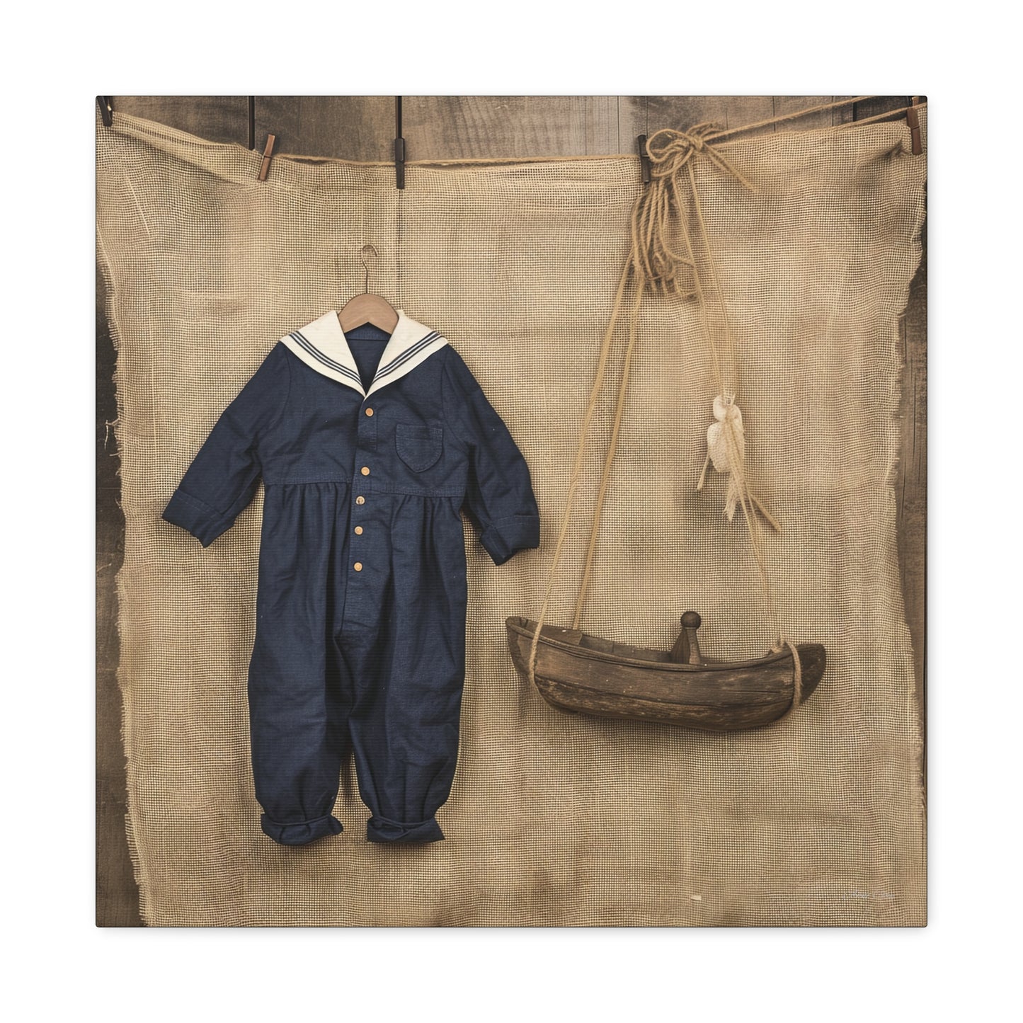 Sailor Child Matte Canvas, Stretched, 1.25"