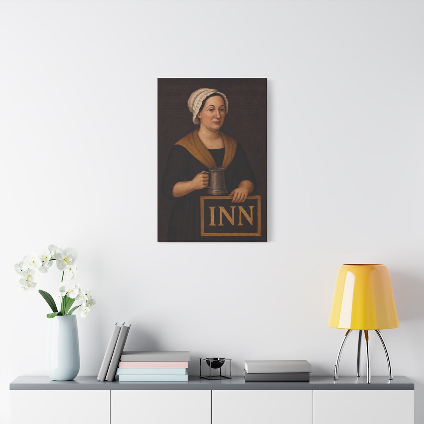 Innkeeper Canvas Art, Vintage Wall Decor, Home Pub Sign, Historical Artwork, Tavern Decor, Gift for Pub Lovers