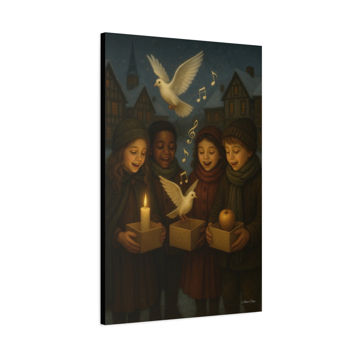 Spirit of Christmas, Share the Sound of Peace Holiday Cheer Canvas Art