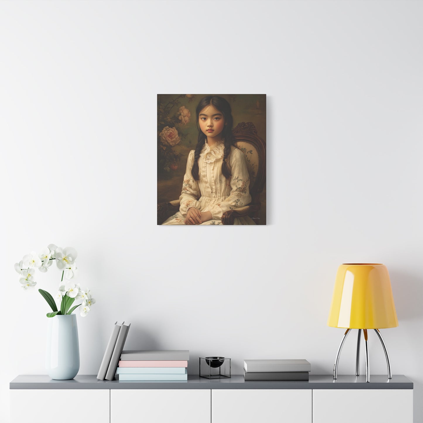 Elegant Portrait Canvas Wall Art, Vintage Home Decor, Gift for Art Lovers, Unique Wall Decor, Romantic Room Decoration, Gallery [...]
