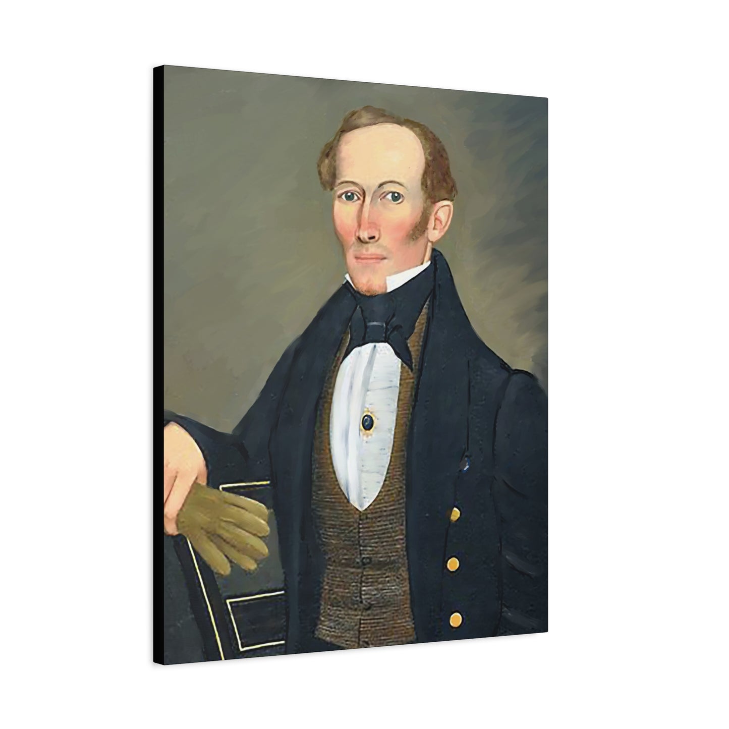 President Pearce Vintage Portrait Matte Canvas Wall Art - Classic Decor for Home