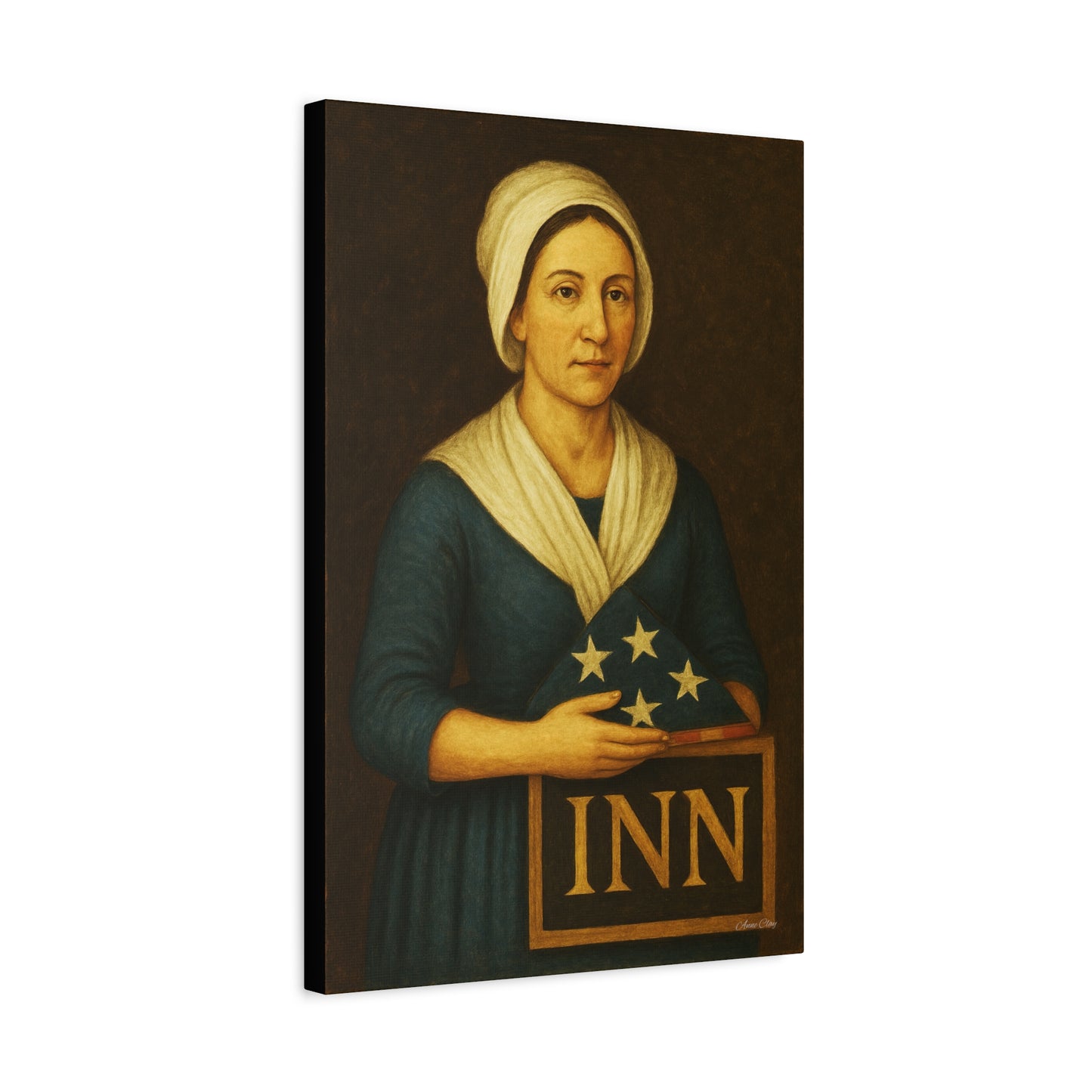 Vintage Inn Canvas Wall Art, Rustic Home Decor, Farmhouse Decoration, Historical Artwork, Gift for History Lovers