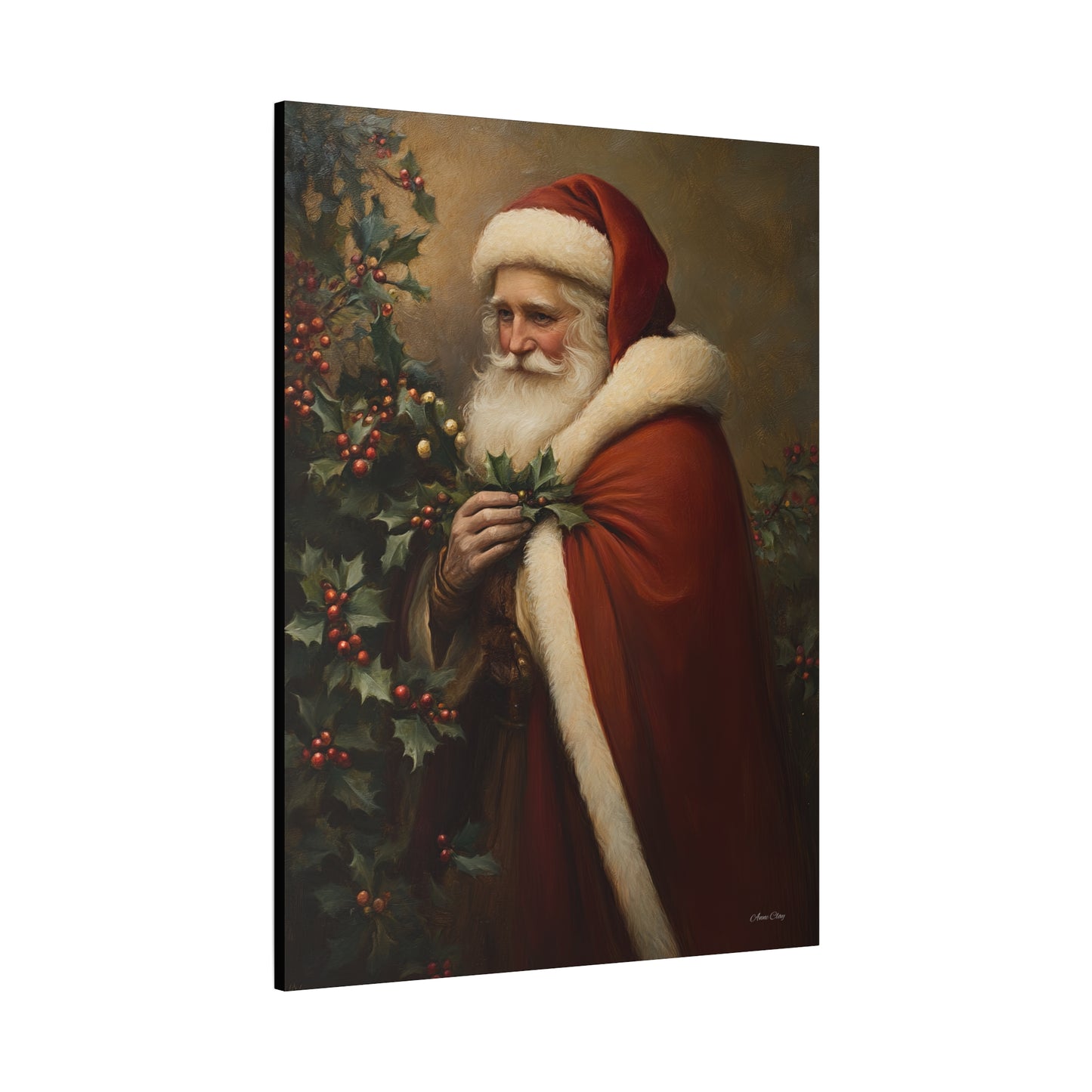 Secret Santa Matte Canvas, Stretched, 1.25"