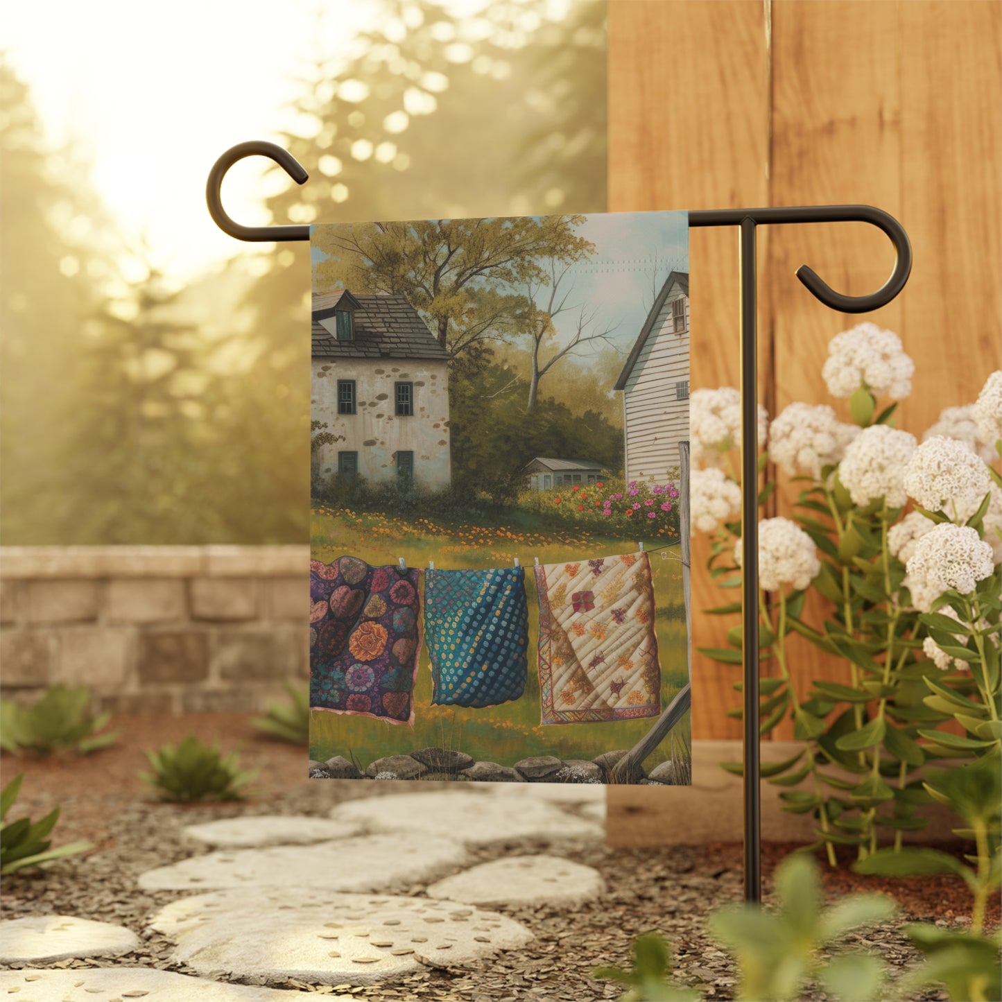 Country Quilts Garden & House Banner