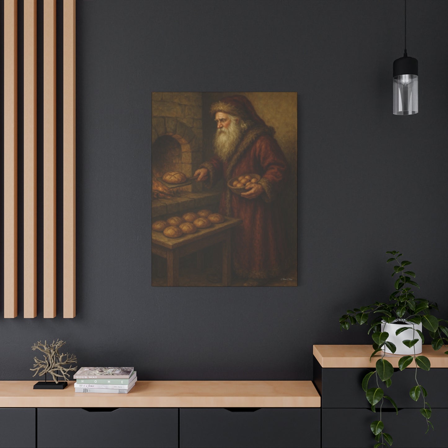 Christmas Santa Canvas Art