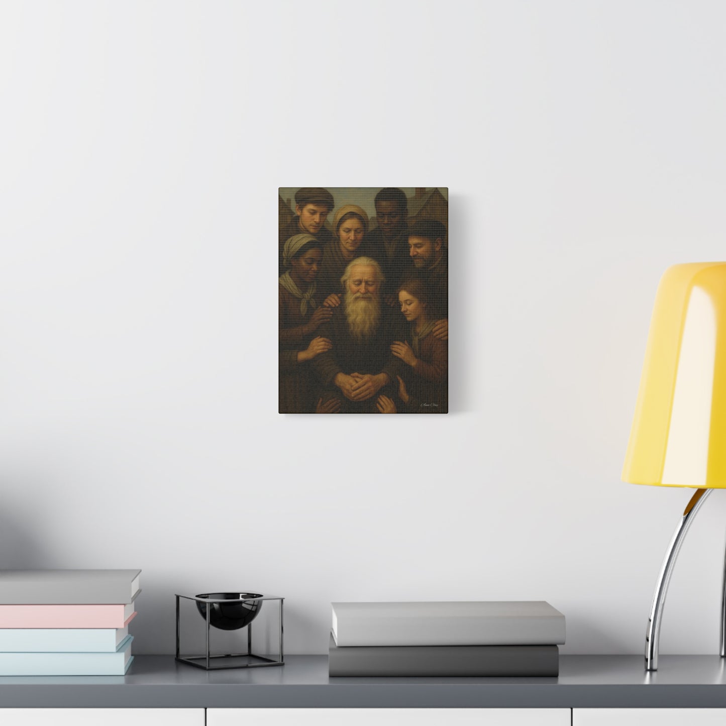 Humble Santa, Spirit of Christmas, Servanthood,  Canvas Print