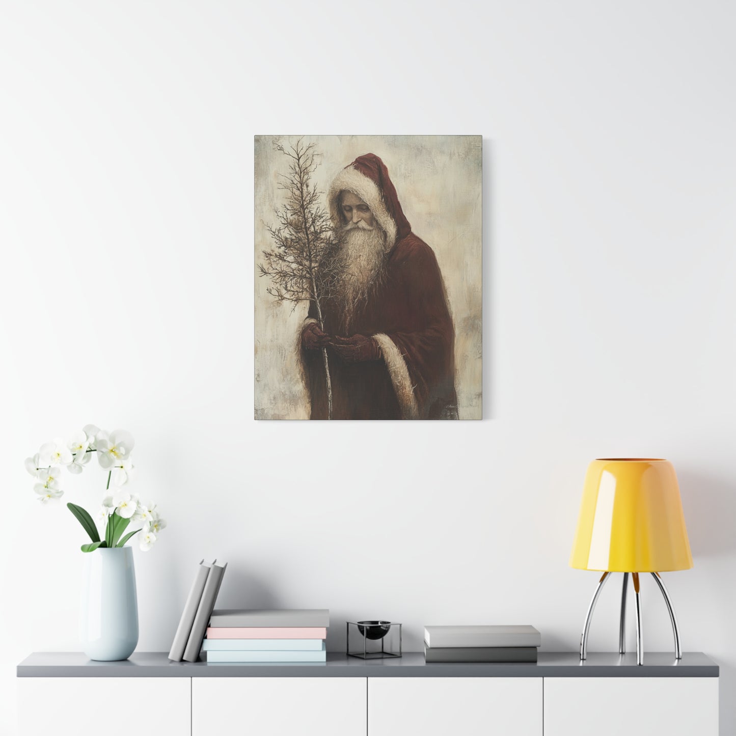 Humble Santa Matte Canvas, Stretched, 1.25"