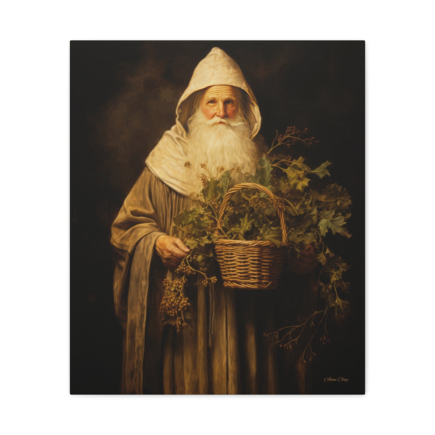 Gentle Santa Matte Canvas, Stretched, 1.25"