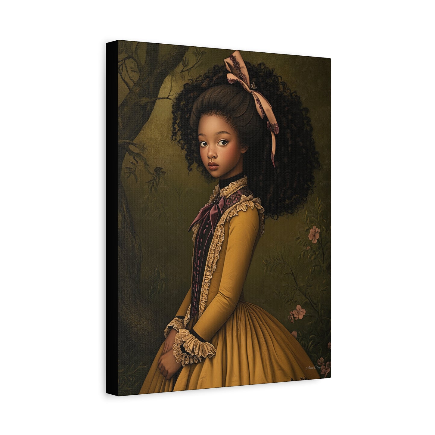 Elegant Stretched Canvas Art Print, Vintage Portrait, Home Decor, Wall Art, Gift for Art Lovers, Gallery Wall